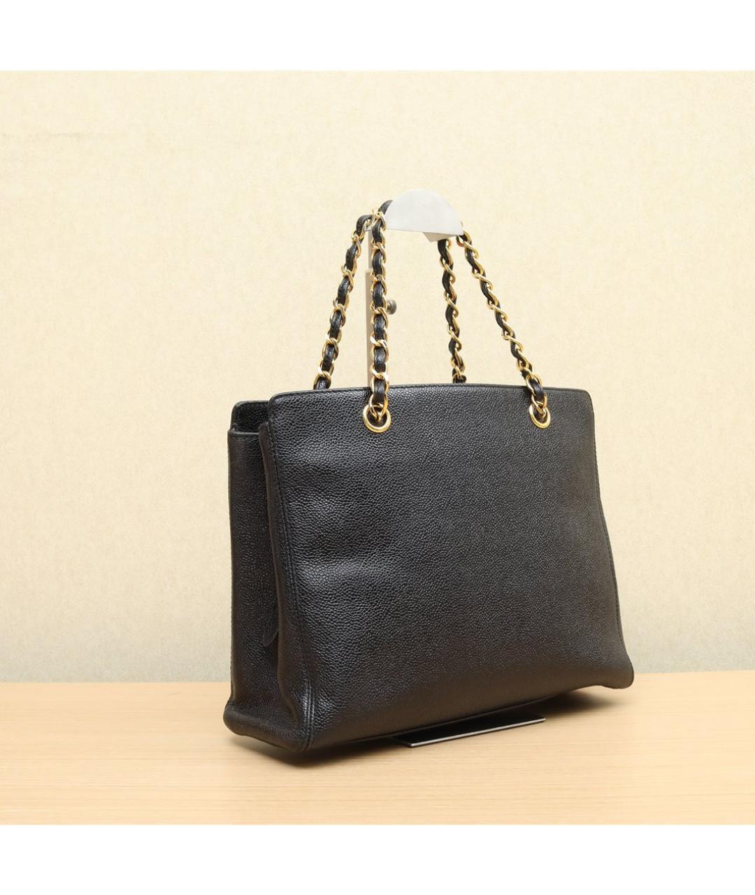 CHANEL Черная кожаная сумка через плечо, фото 6