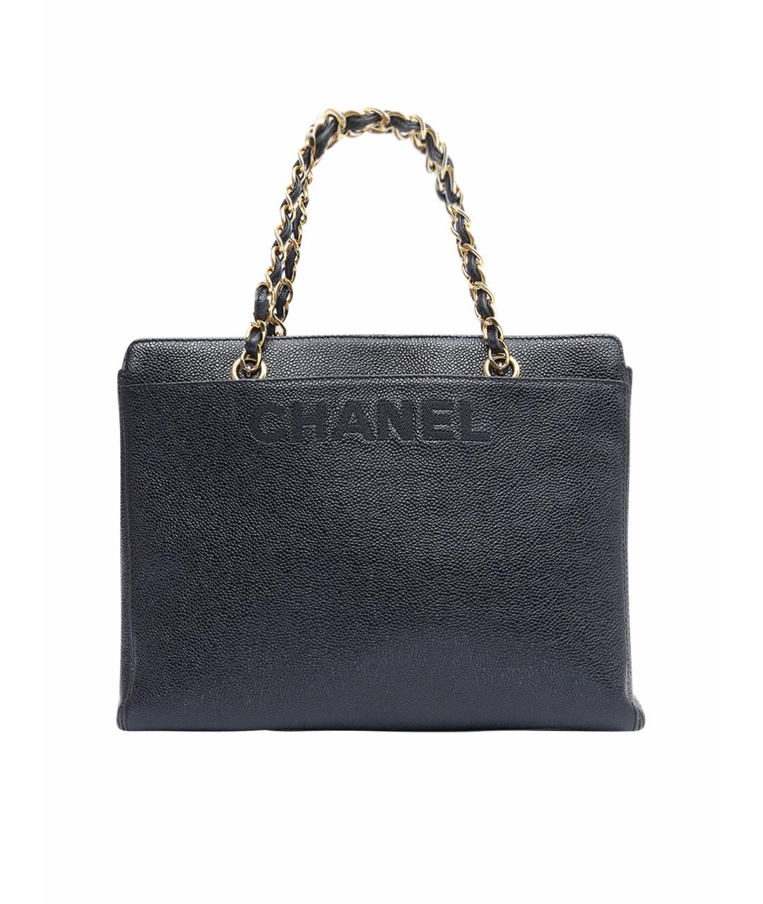 CHANEL Черная кожаная сумка через плечо, фото 1