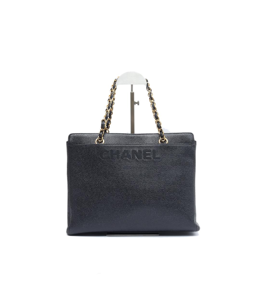 CHANEL Черная кожаная сумка через плечо, фото 10