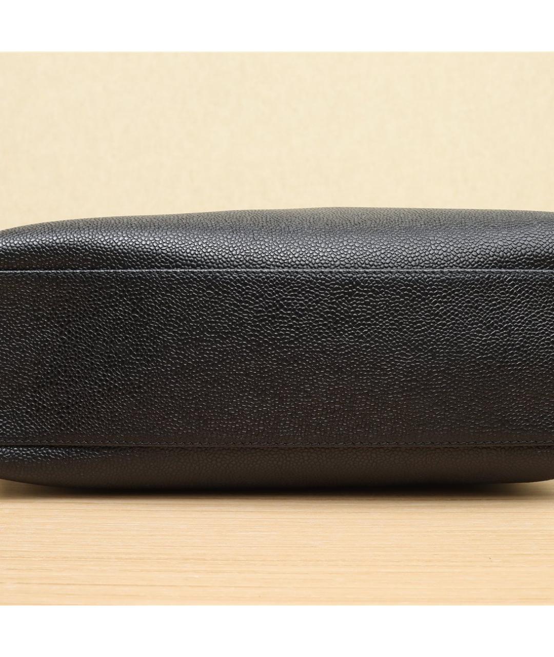 CHANEL Черная кожаная сумка через плечо, фото 8