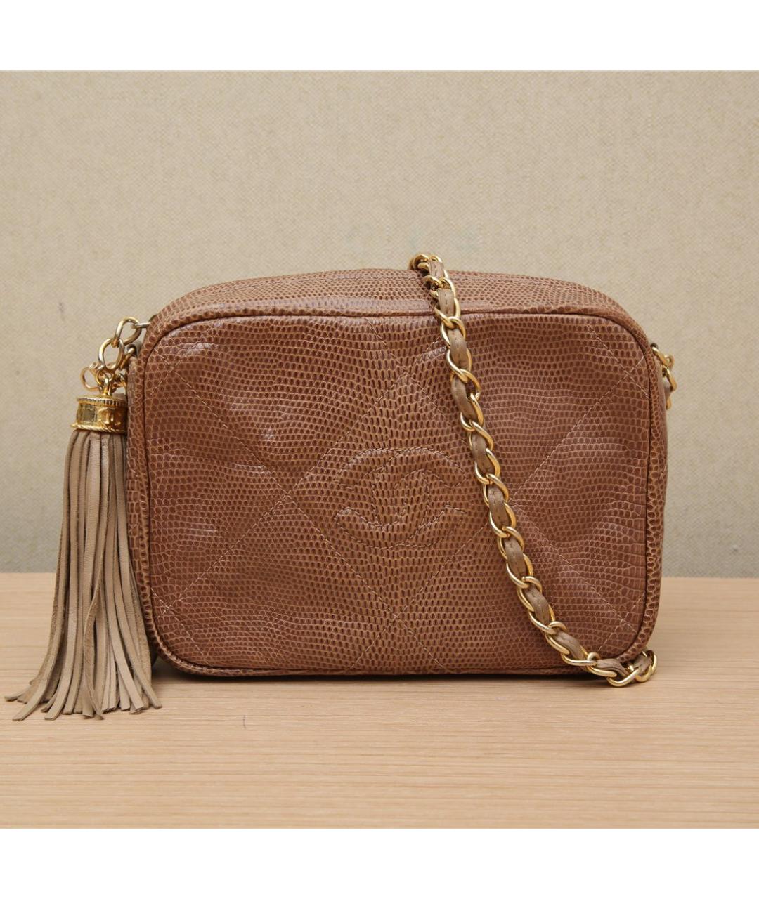 CHANEL Коричневая сумка через плечо, фото 9