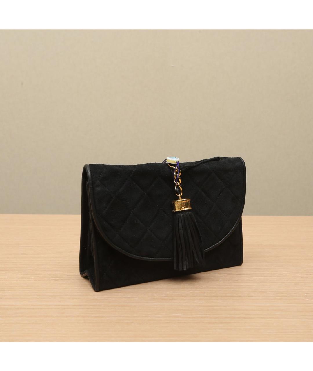 CHANEL Черная сумка через плечо, фото 3