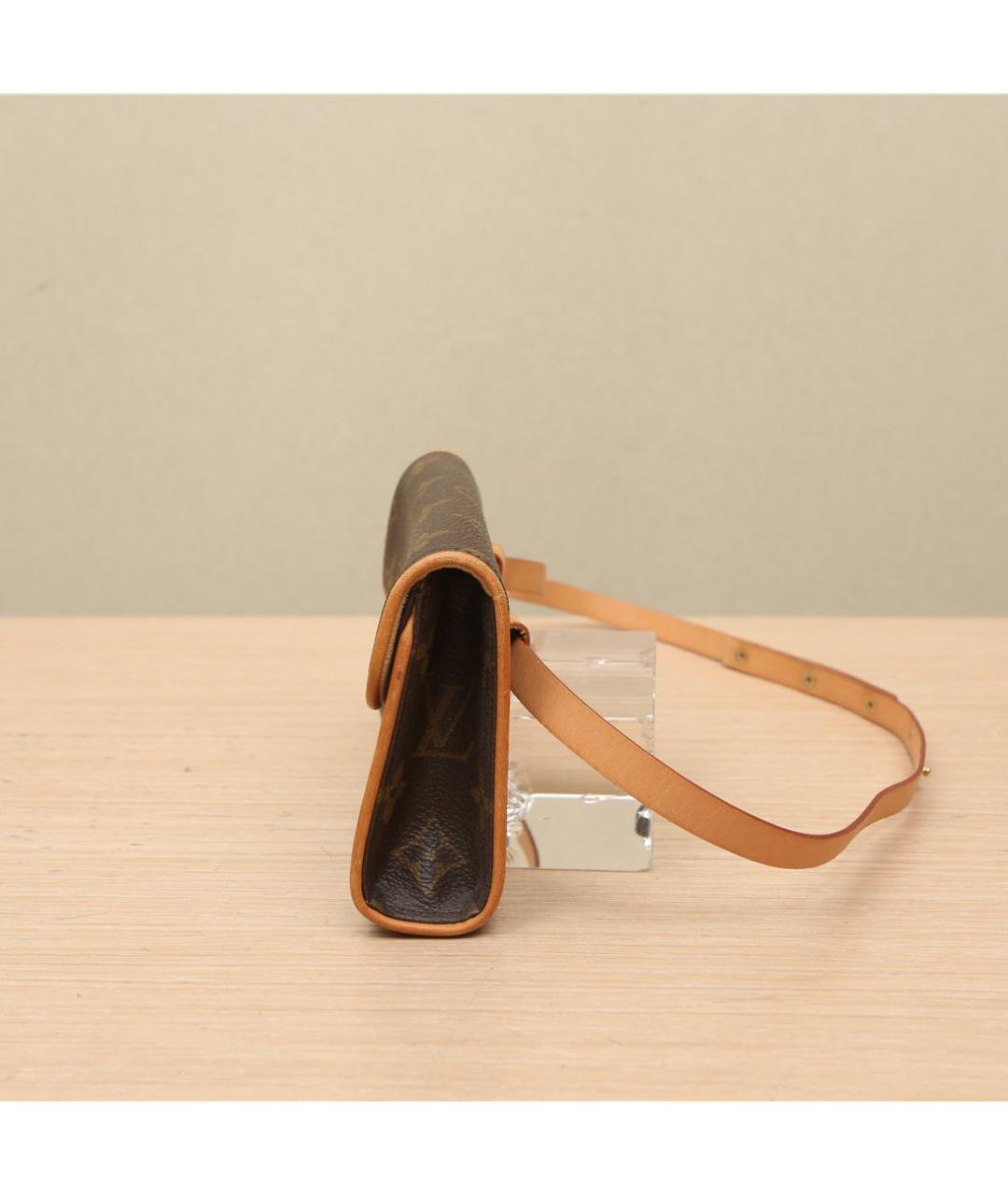 LOUIS VUITTON Коричневая поясная сумка, фото 4