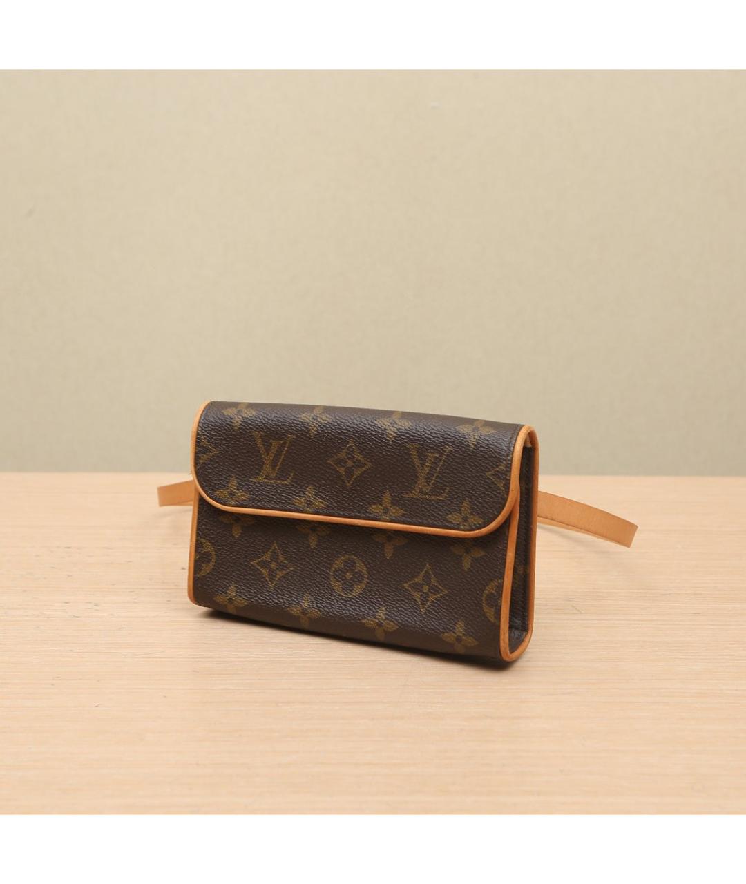 LOUIS VUITTON Коричневая поясная сумка, фото 3