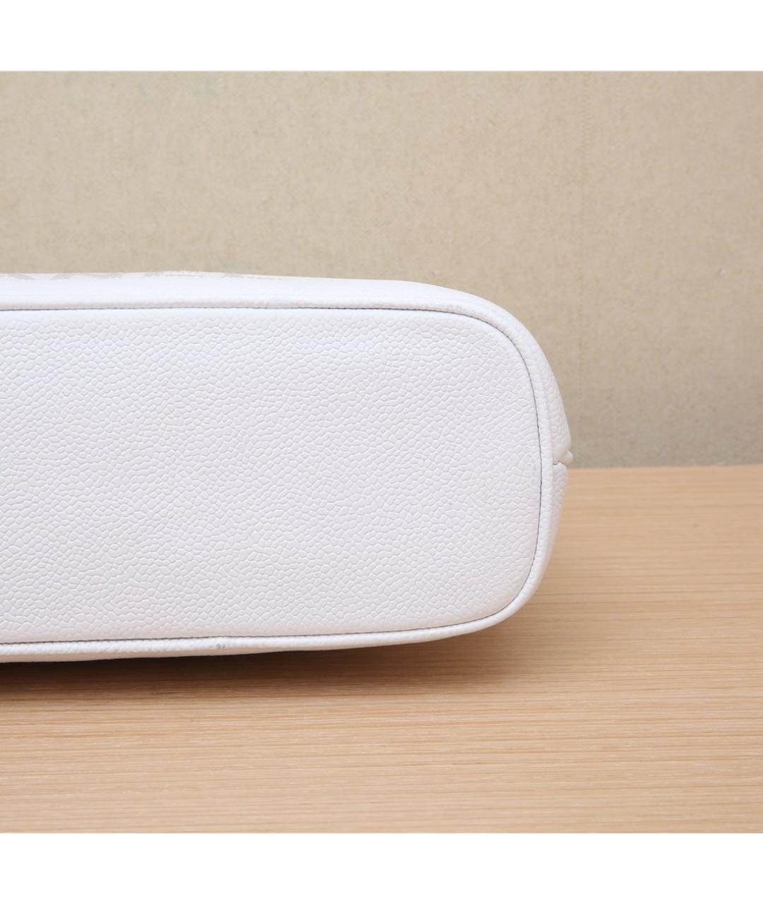 CHANEL Белая кожаная сумка через плечо, фото 7