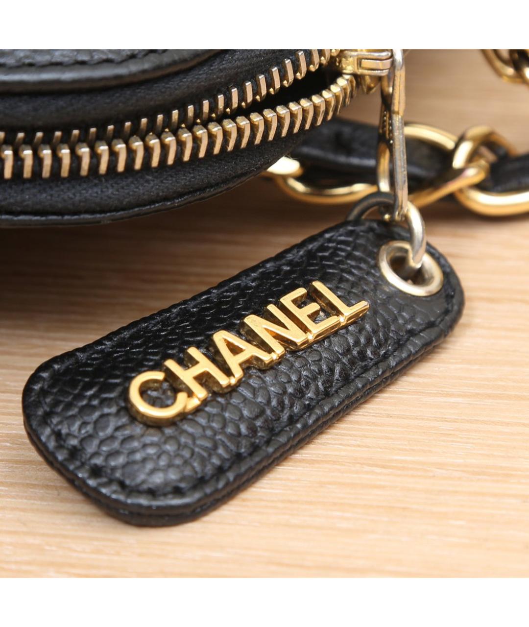 CHANEL Черная кожаная сумка через плечо, фото 2