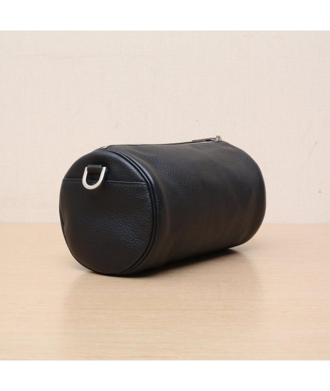 CHRISTIAN DIOR Черная кожаная сумка через плечо, фото 6
