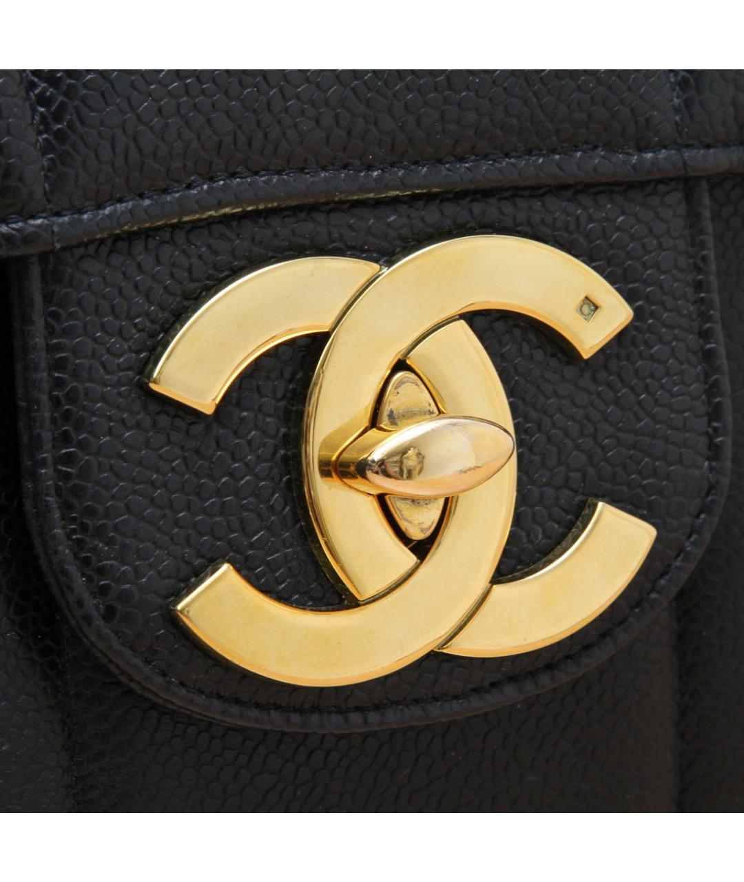 CHANEL Черная кожаная сумка через плечо, фото 8