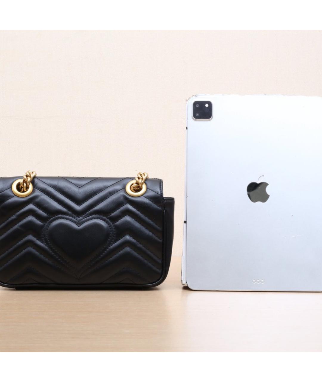 GUCCI Черная кожаная сумка через плечо, фото 7