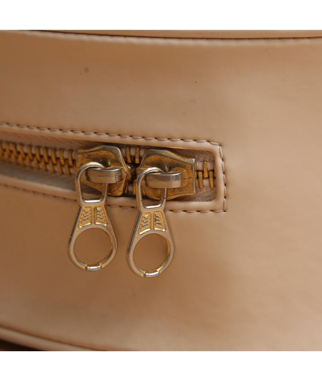 CHANEL Бежевая кожаная сумка через плечо, фото 8