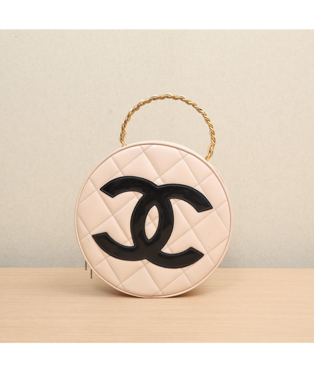 CHANEL Бежевая кожаная сумка через плечо, фото 2