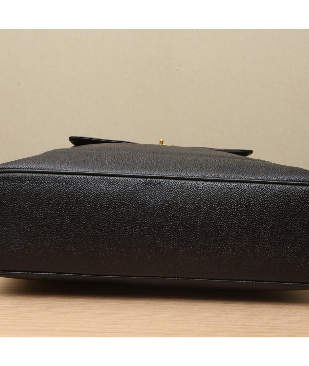 CHANEL Черная кожаная сумка через плечо, фото 7