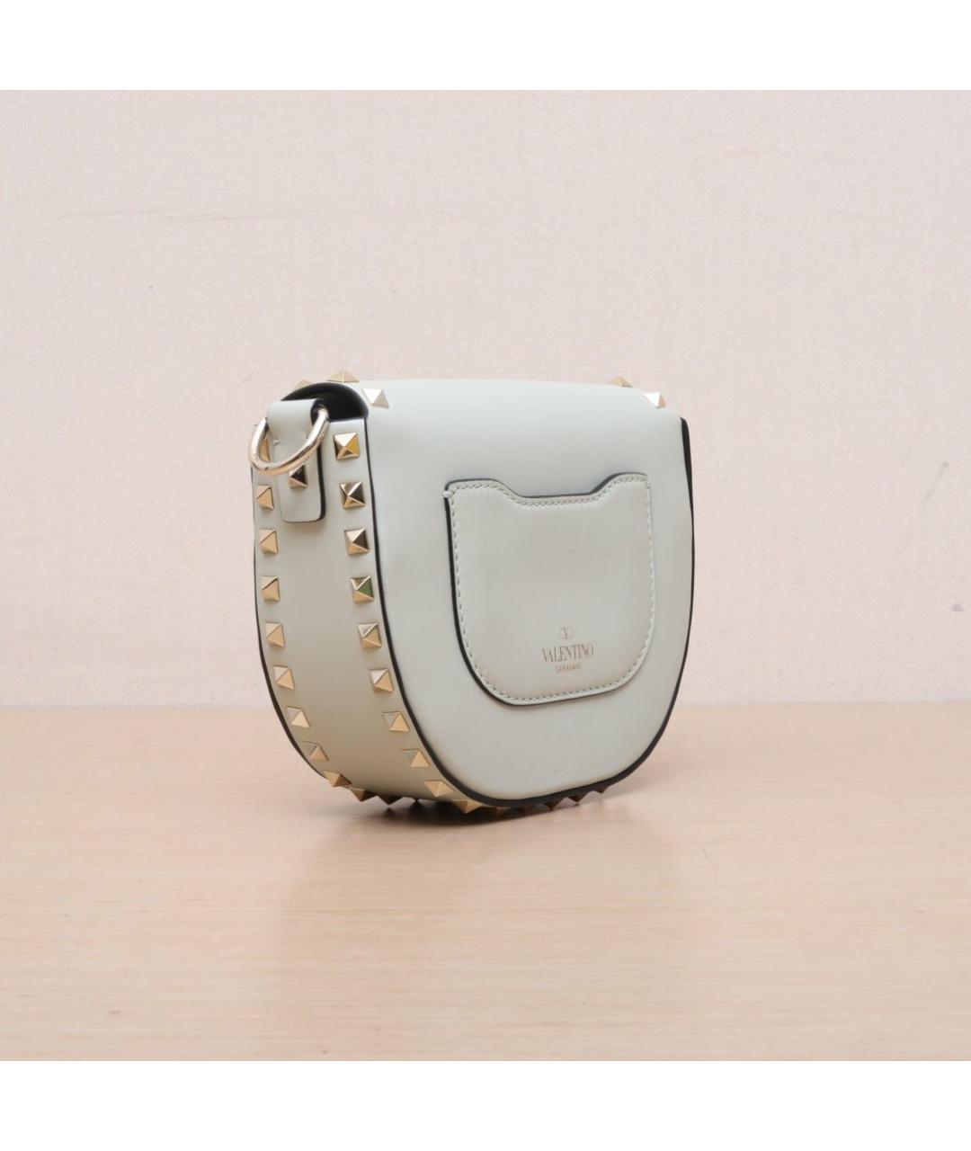 VALENTINO Салатовая кожаная сумка через плечо, фото 6