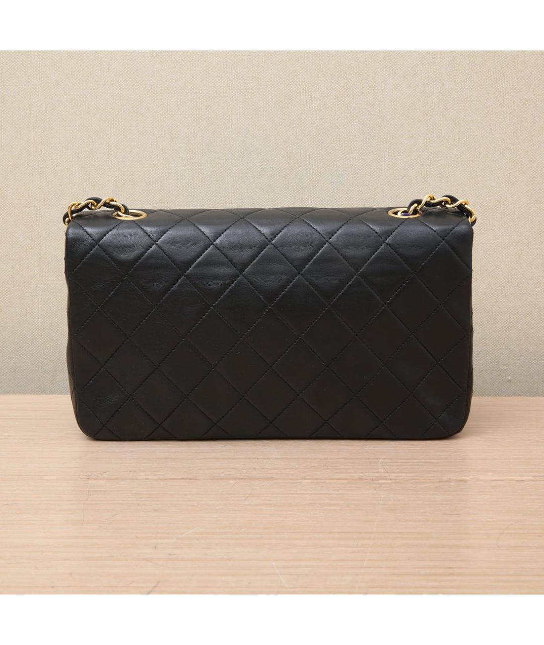 CHANEL Черная кожаная сумка через плечо, фото 6
