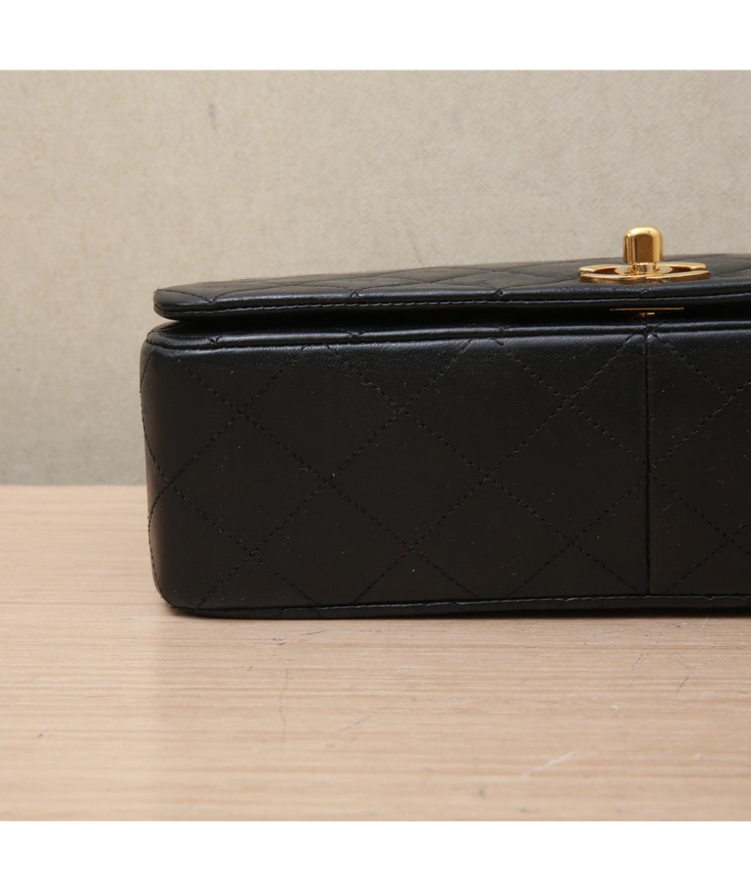 CHANEL Черная кожаная сумка через плечо, фото 8