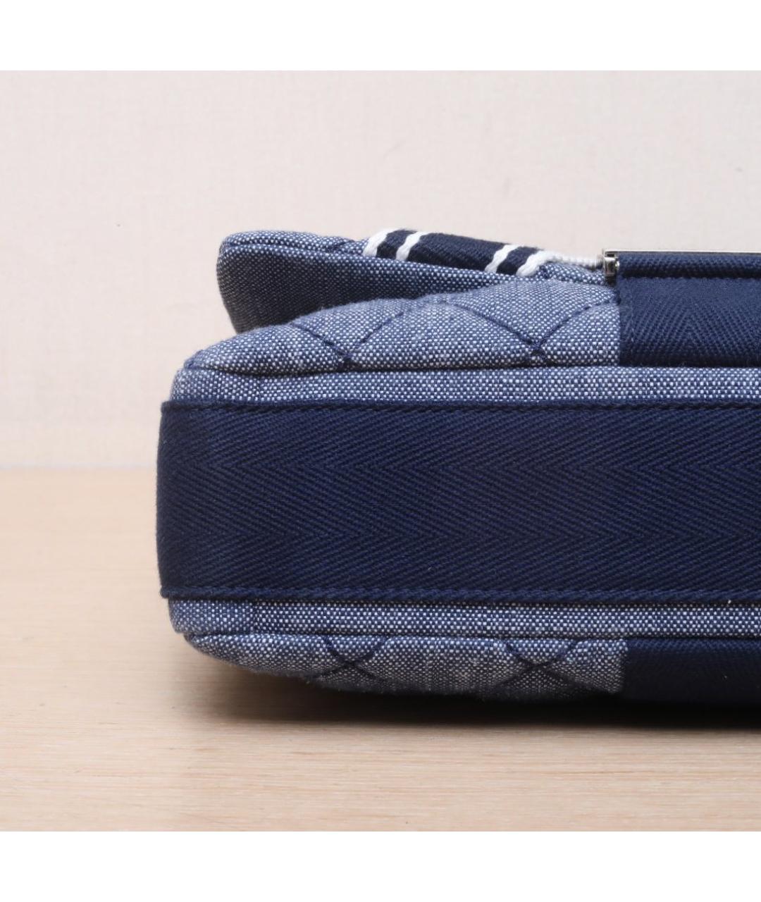 CHANEL Синяя деним сумка через плечо, фото 9