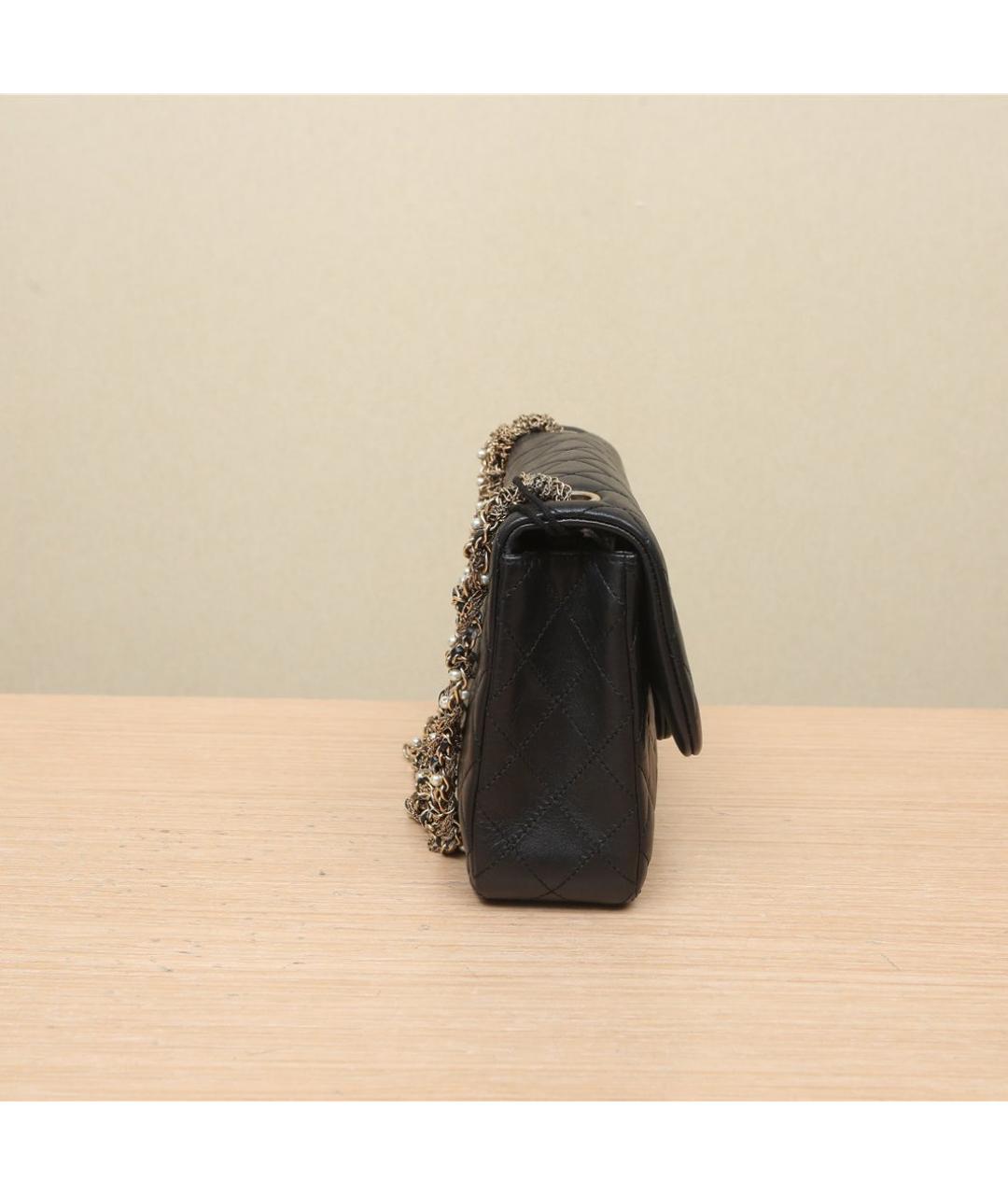 CHANEL Черная кожаная сумка через плечо, фото 4