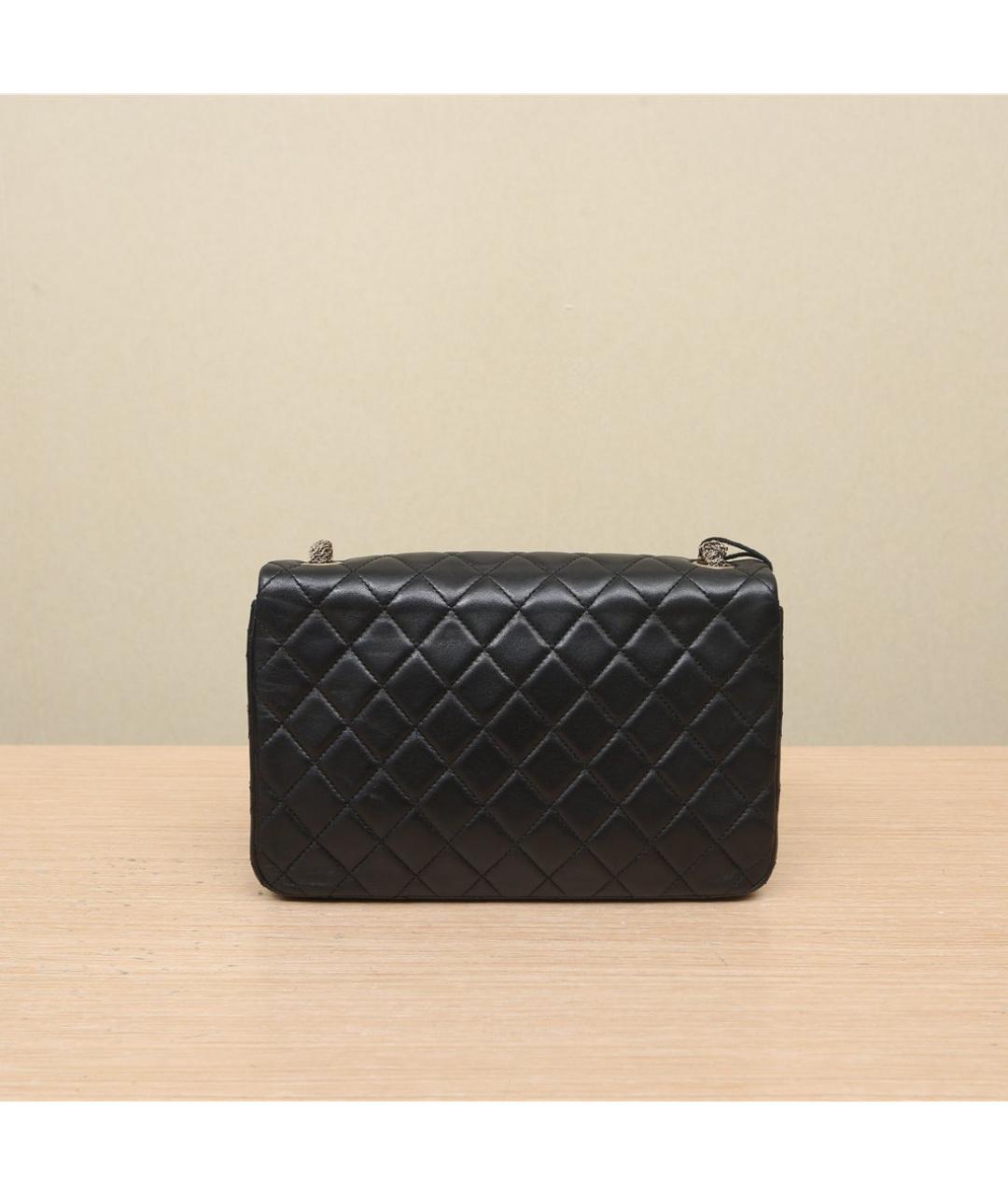 CHANEL Черная кожаная сумка через плечо, фото 6