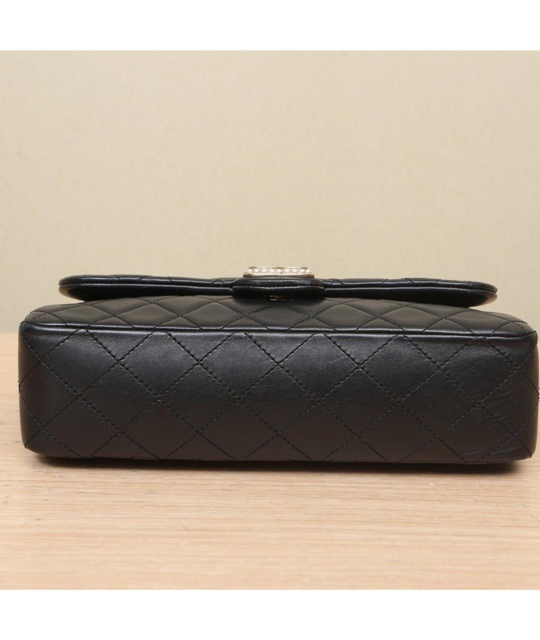 CHANEL Черная кожаная сумка через плечо, фото 7
