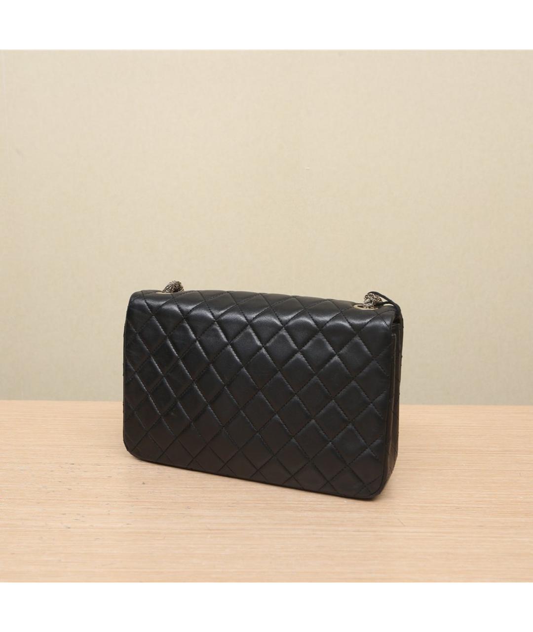 CHANEL Черная кожаная сумка через плечо, фото 5
