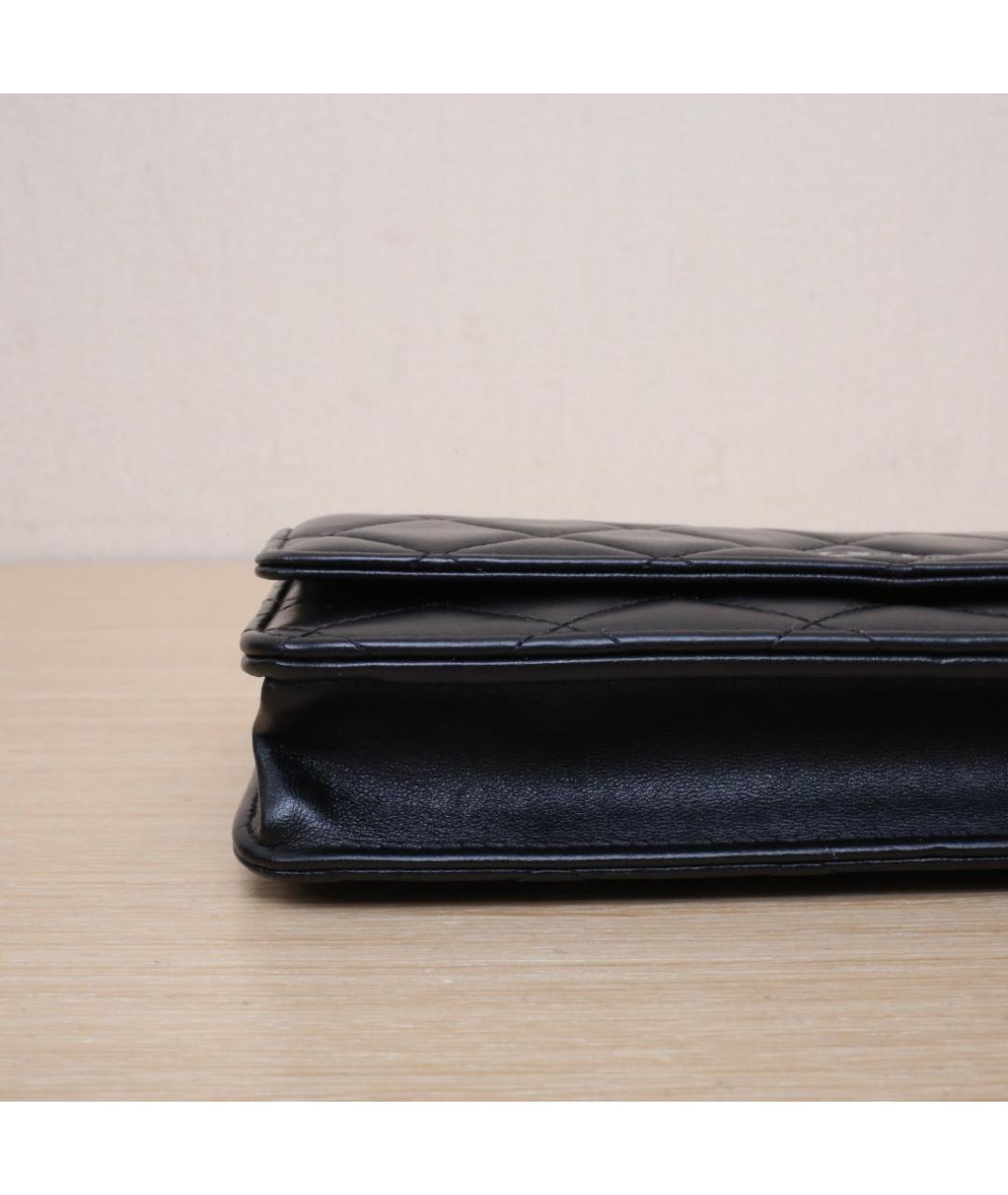 CHANEL Черная кожаная сумка через плечо, фото 9