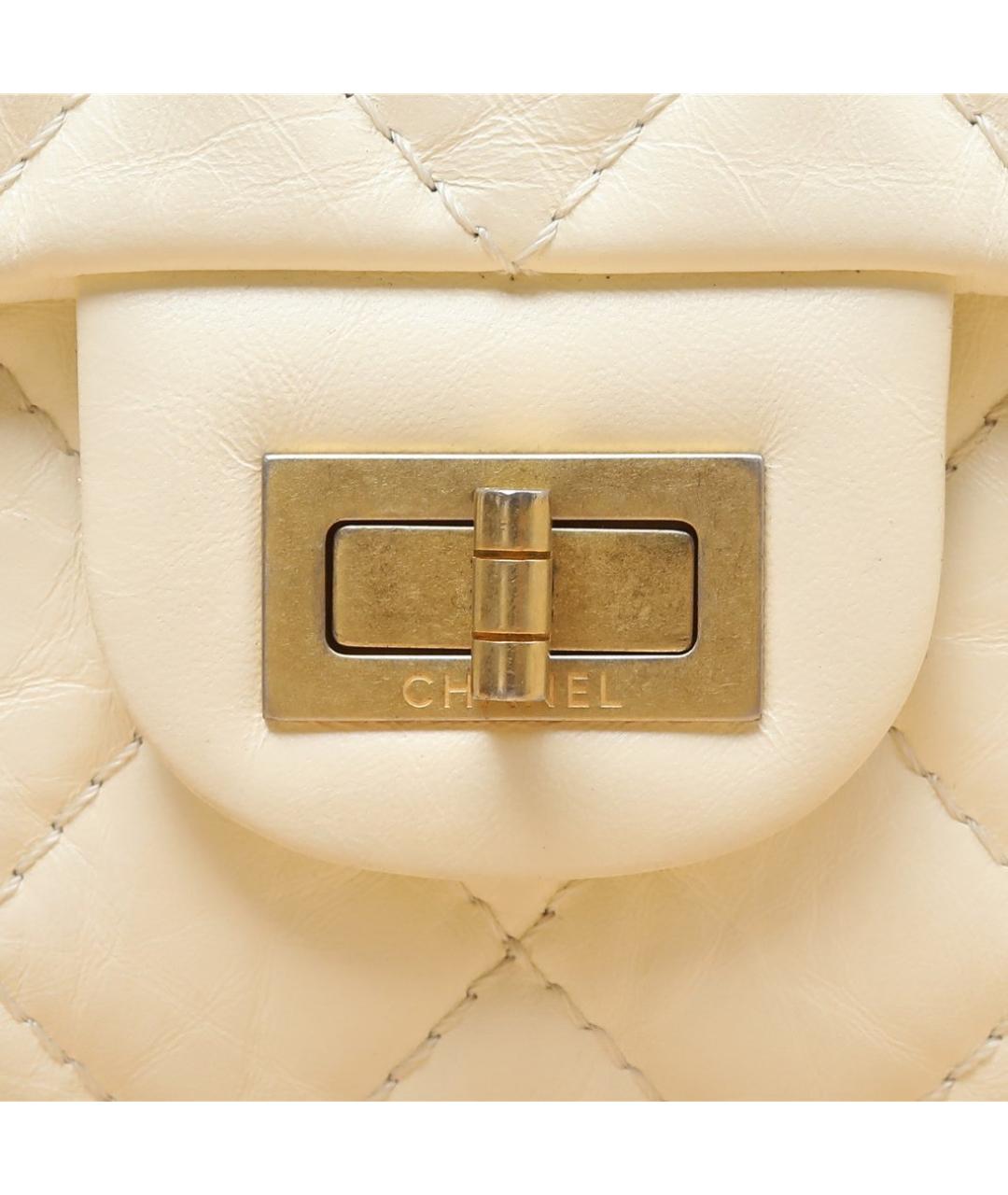 CHANEL Белая кожаная сумка через плечо, фото 7
