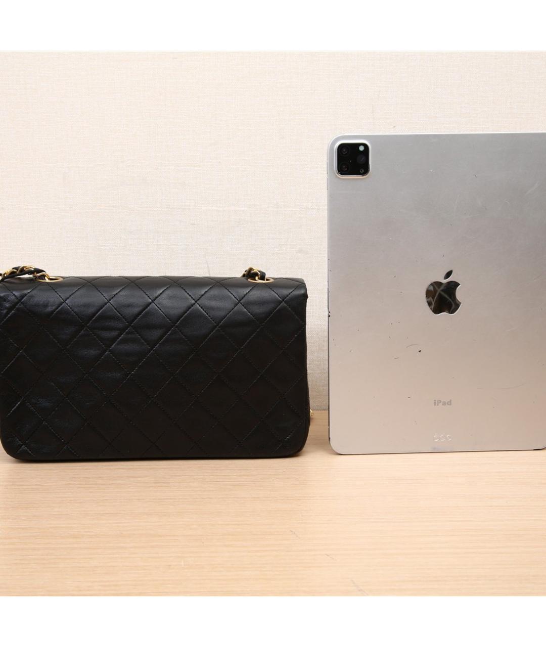 CHANEL Черная кожаная сумка через плечо, фото 6