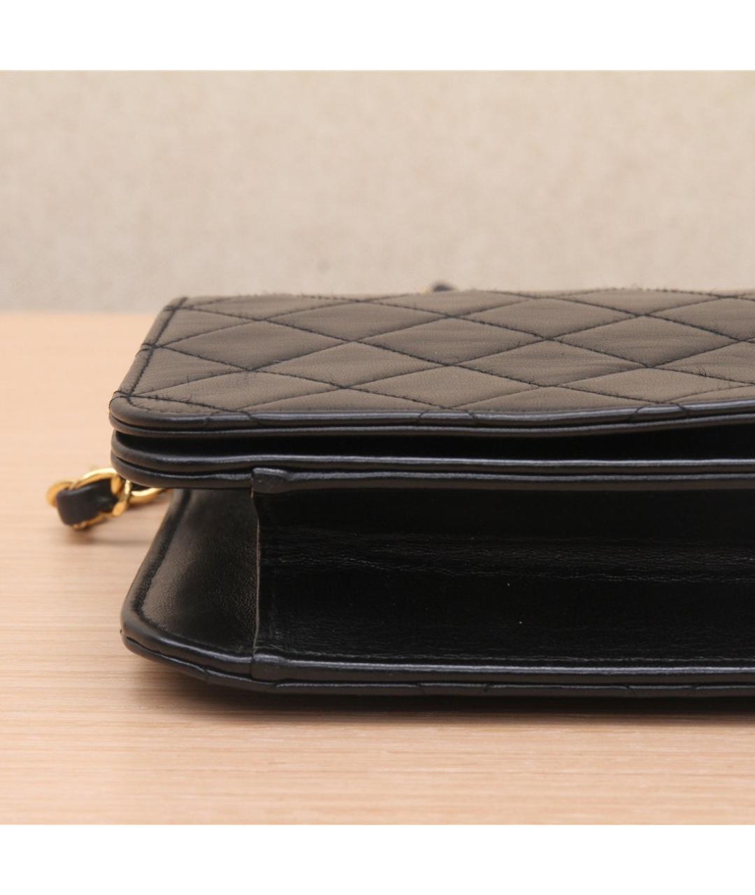 CHANEL Черная кожаная сумка через плечо, фото 7