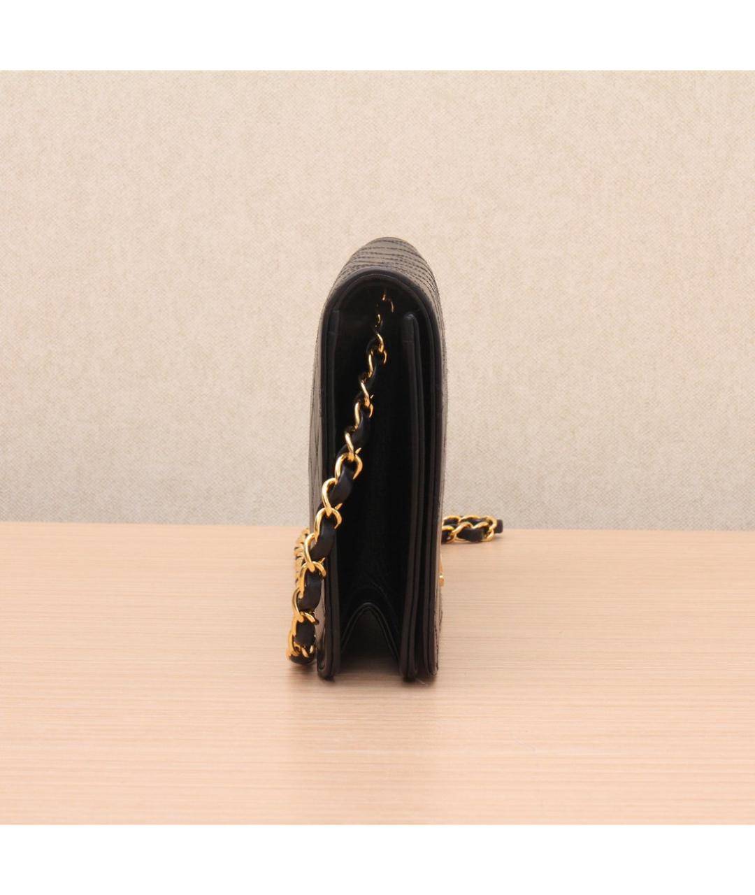 CHANEL Черная кожаная сумка через плечо, фото 4