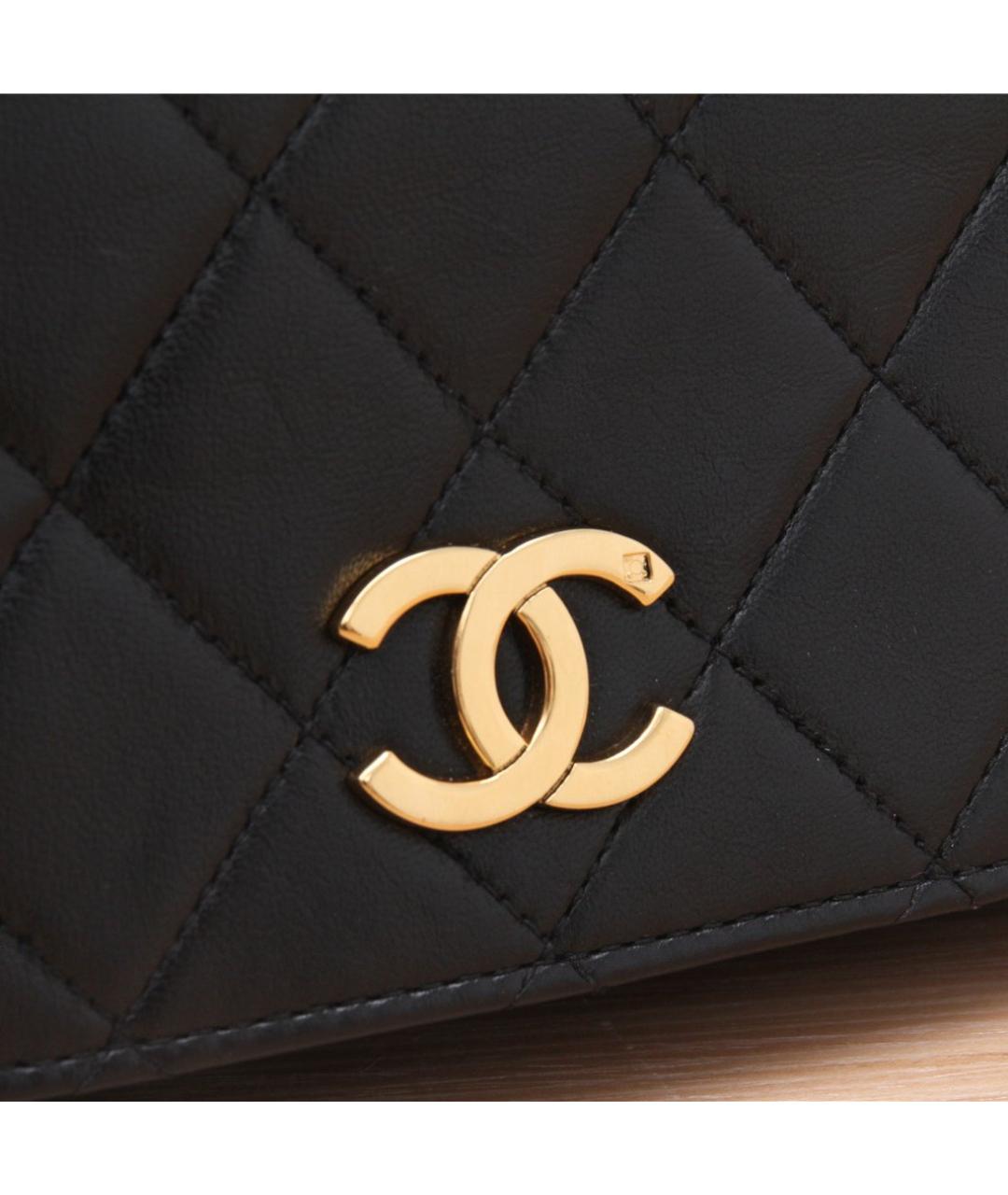 CHANEL Черная кожаная сумка через плечо, фото 9