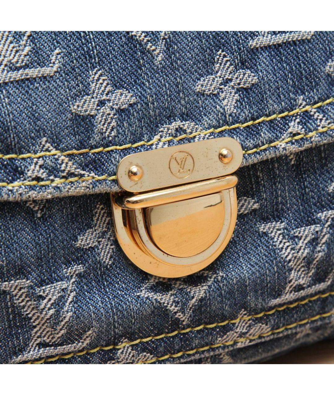 LOUIS VUITTON Синяя деним поясная сумка, фото 8