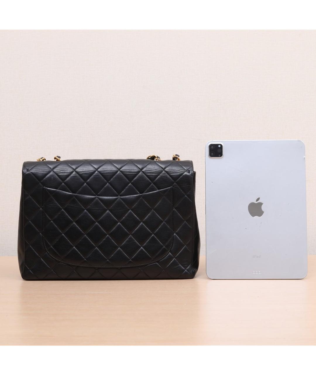 CHANEL Черная кожаная сумка через плечо, фото 6