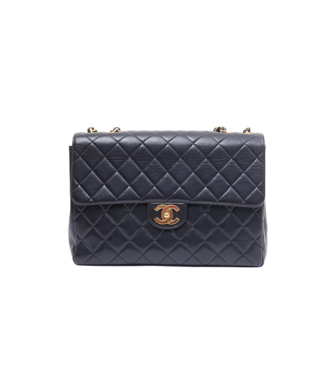 CHANEL Черная кожаная сумка через плечо, фото 1