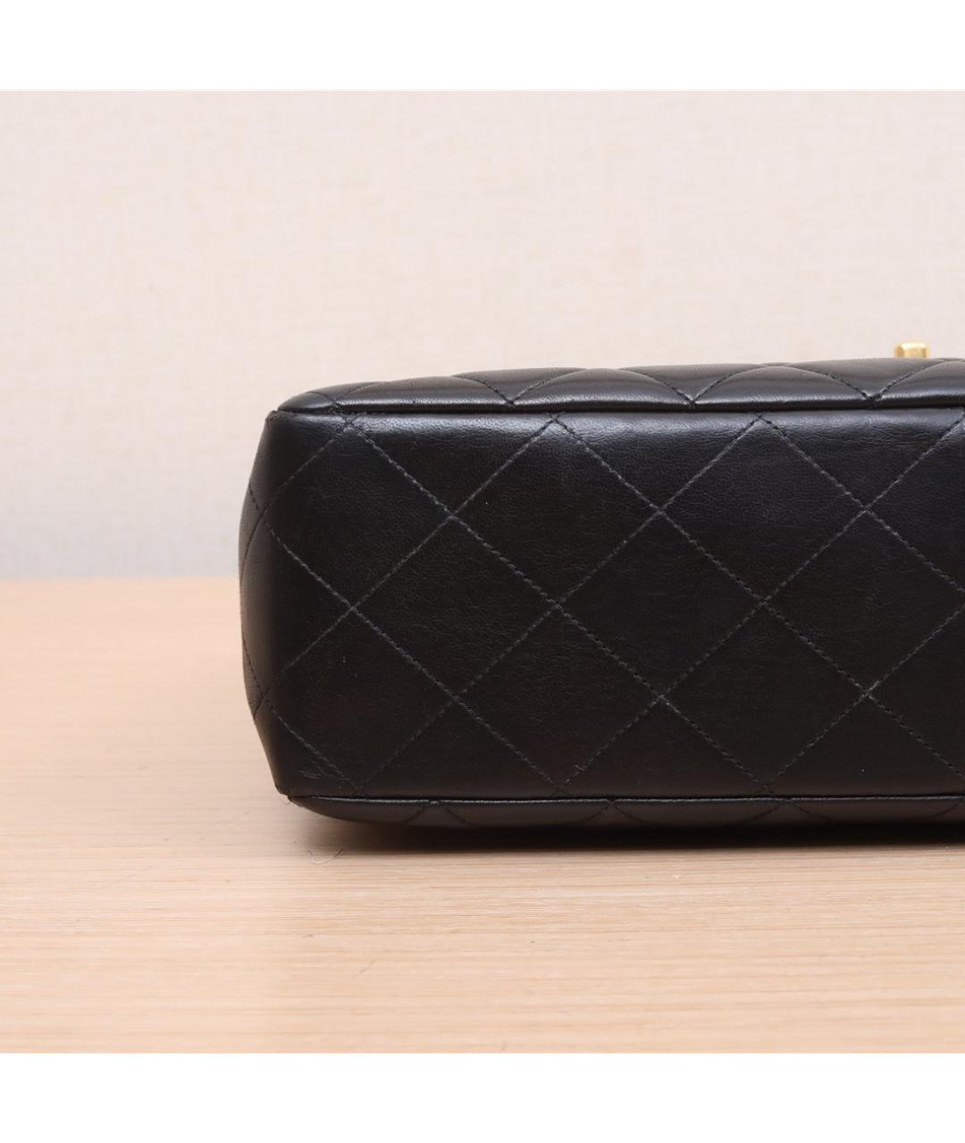 CHANEL Черная кожаная сумка через плечо, фото 9