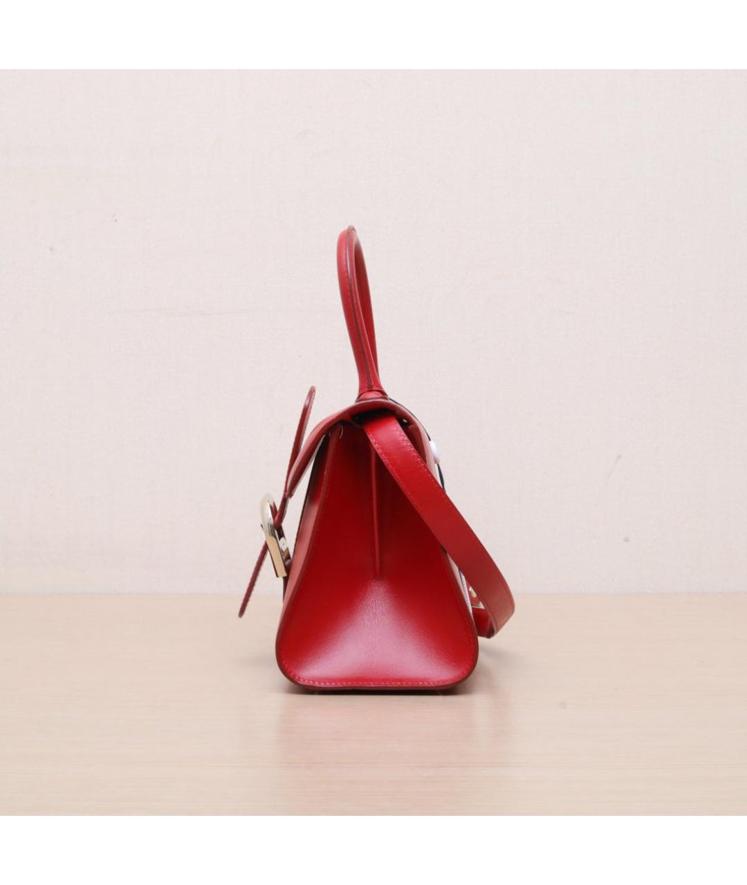 DELVAUX Красная кожаная сумка через плечо, фото 5