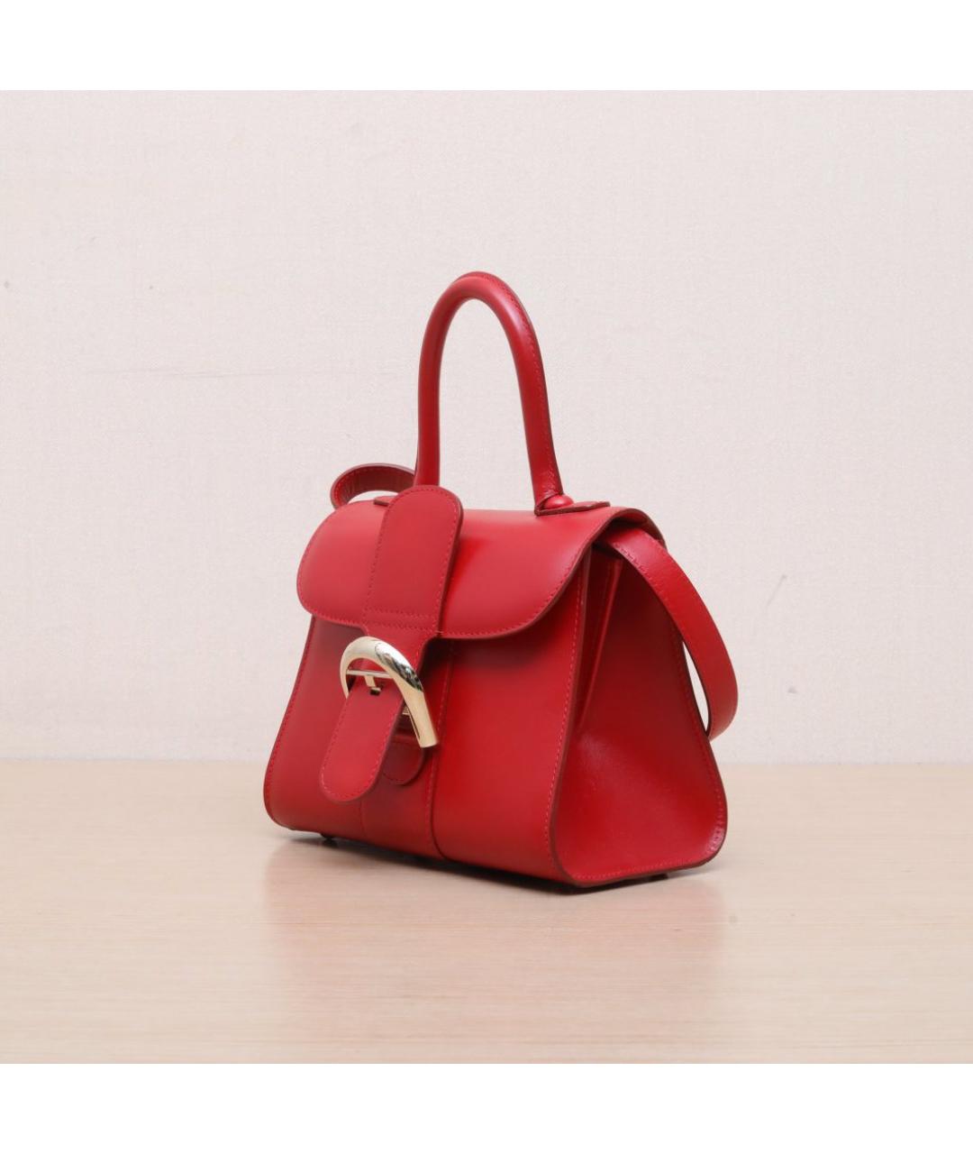 DELVAUX Красная кожаная сумка через плечо, фото 4