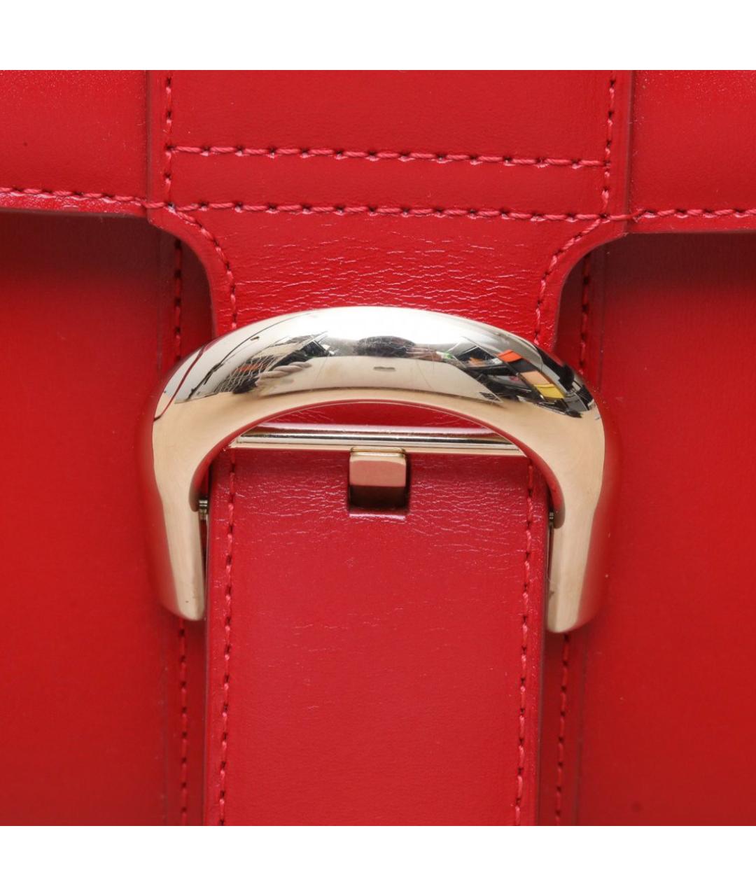 DELVAUX Красная кожаная сумка через плечо, фото 8