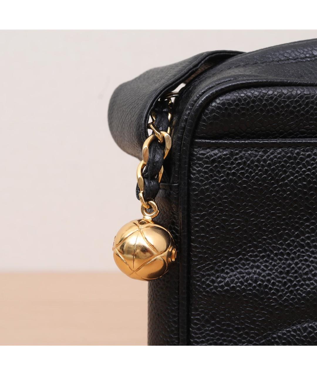 CHANEL Черная кожаная сумка через плечо, фото 7