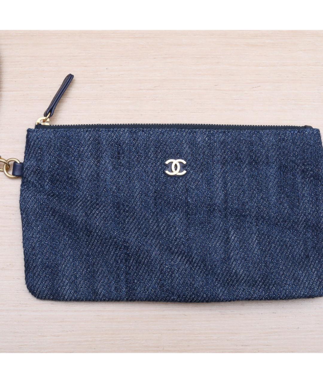 CHANEL Синяя деним сумка через плечо, фото 6