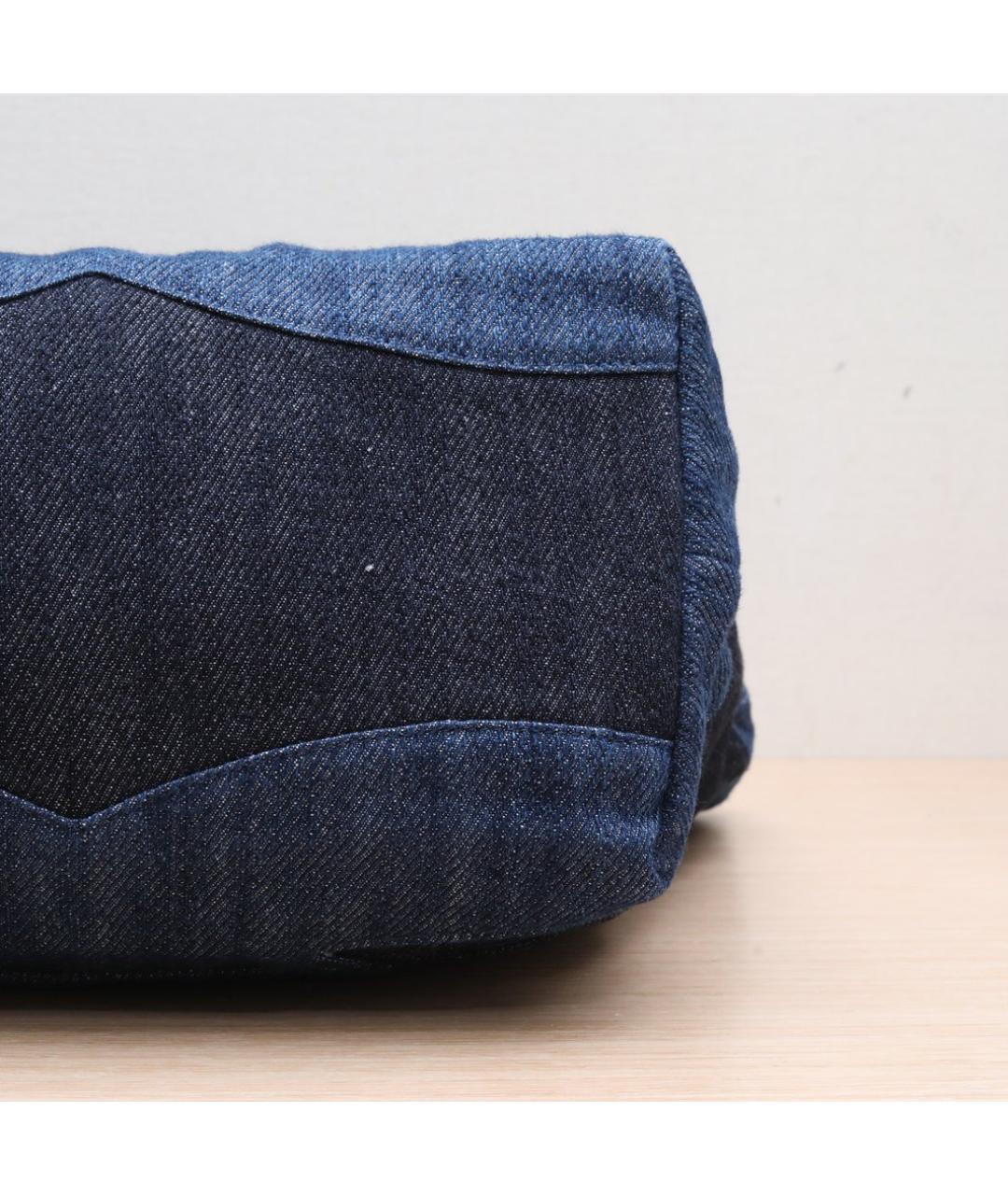 CHANEL Синяя деним сумка через плечо, фото 4