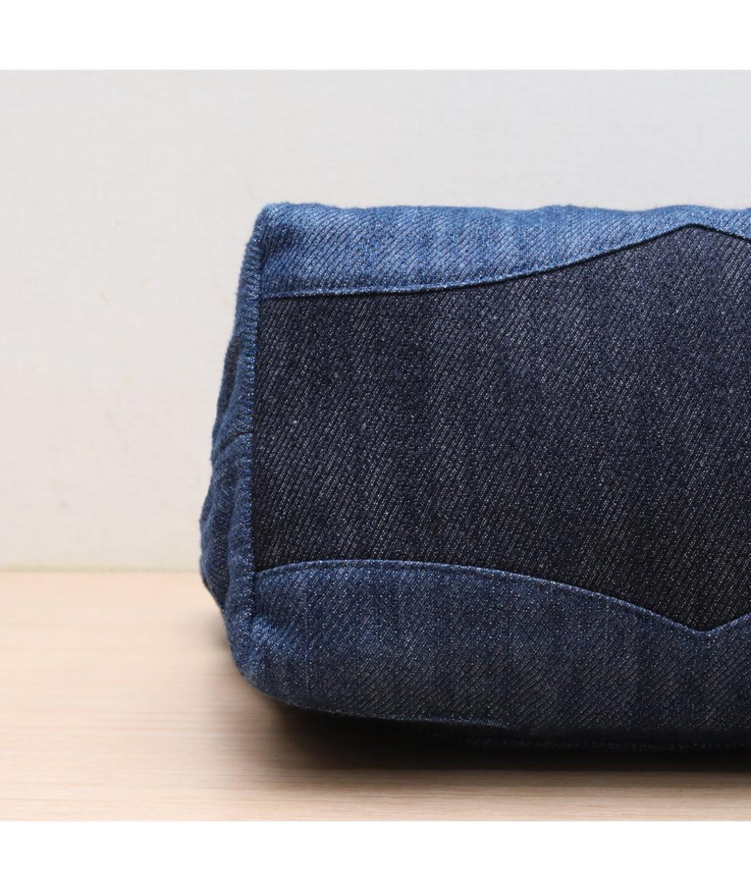 CHANEL Синяя деним сумка через плечо, фото 3