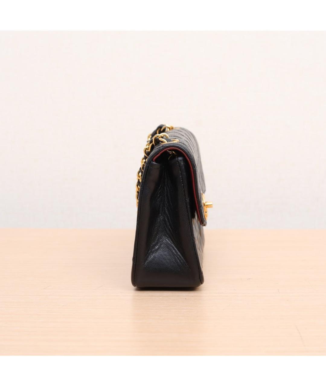 CHANEL Черная кожаная сумка через плечо, фото 2