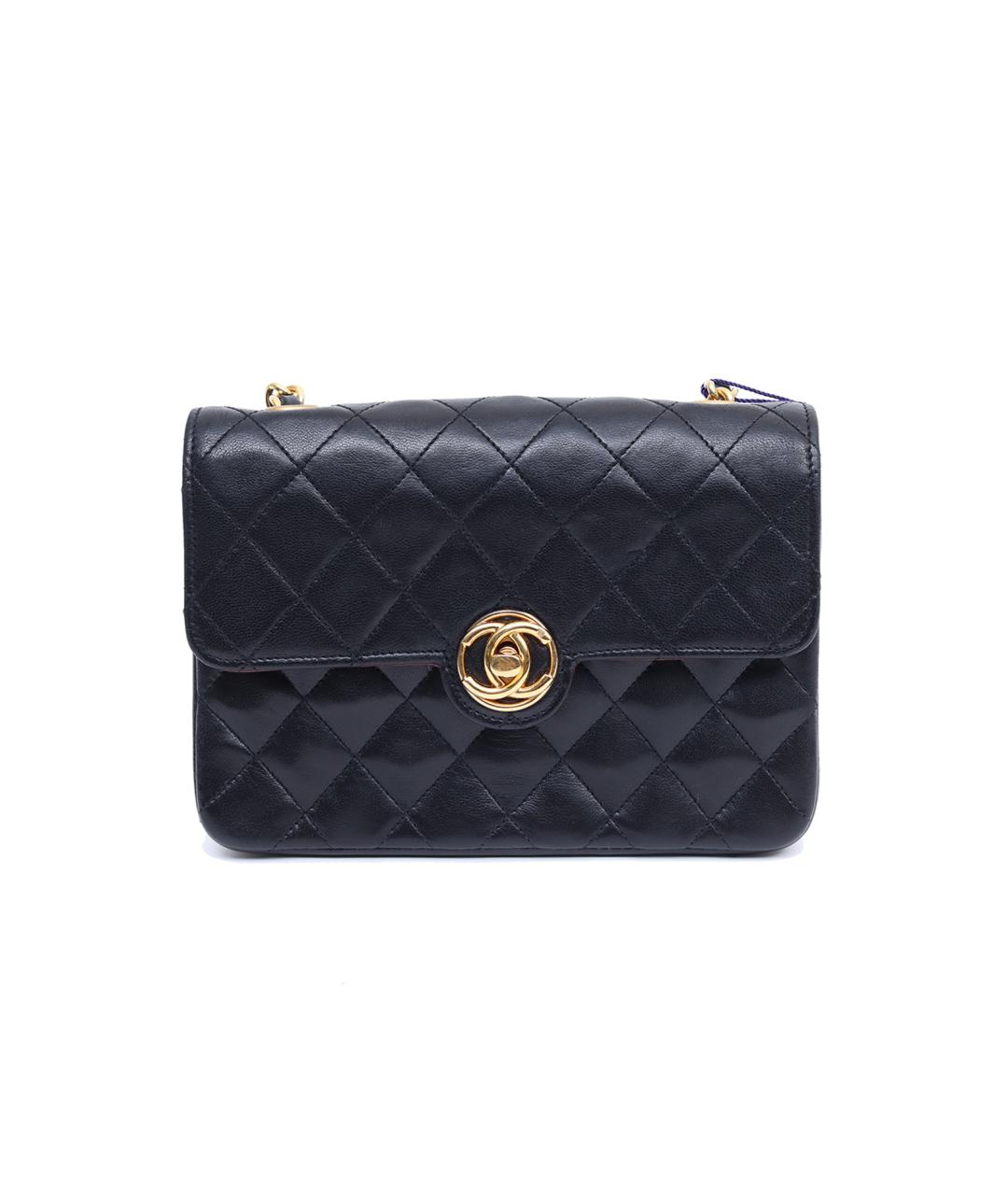 CHANEL Черная кожаная сумка через плечо, фото 1