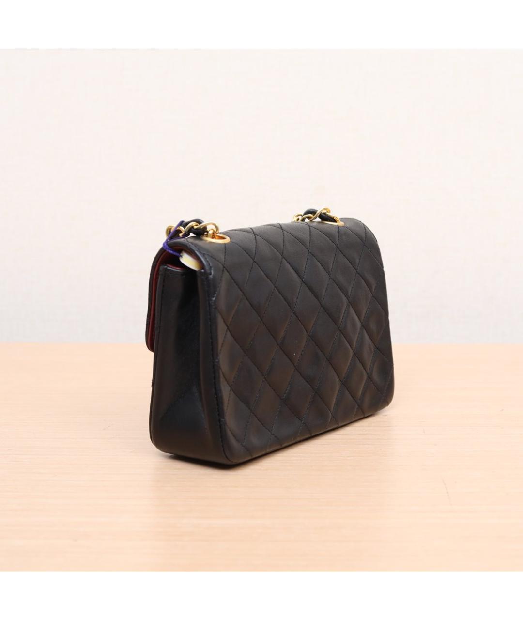 CHANEL Черная кожаная сумка через плечо, фото 3
