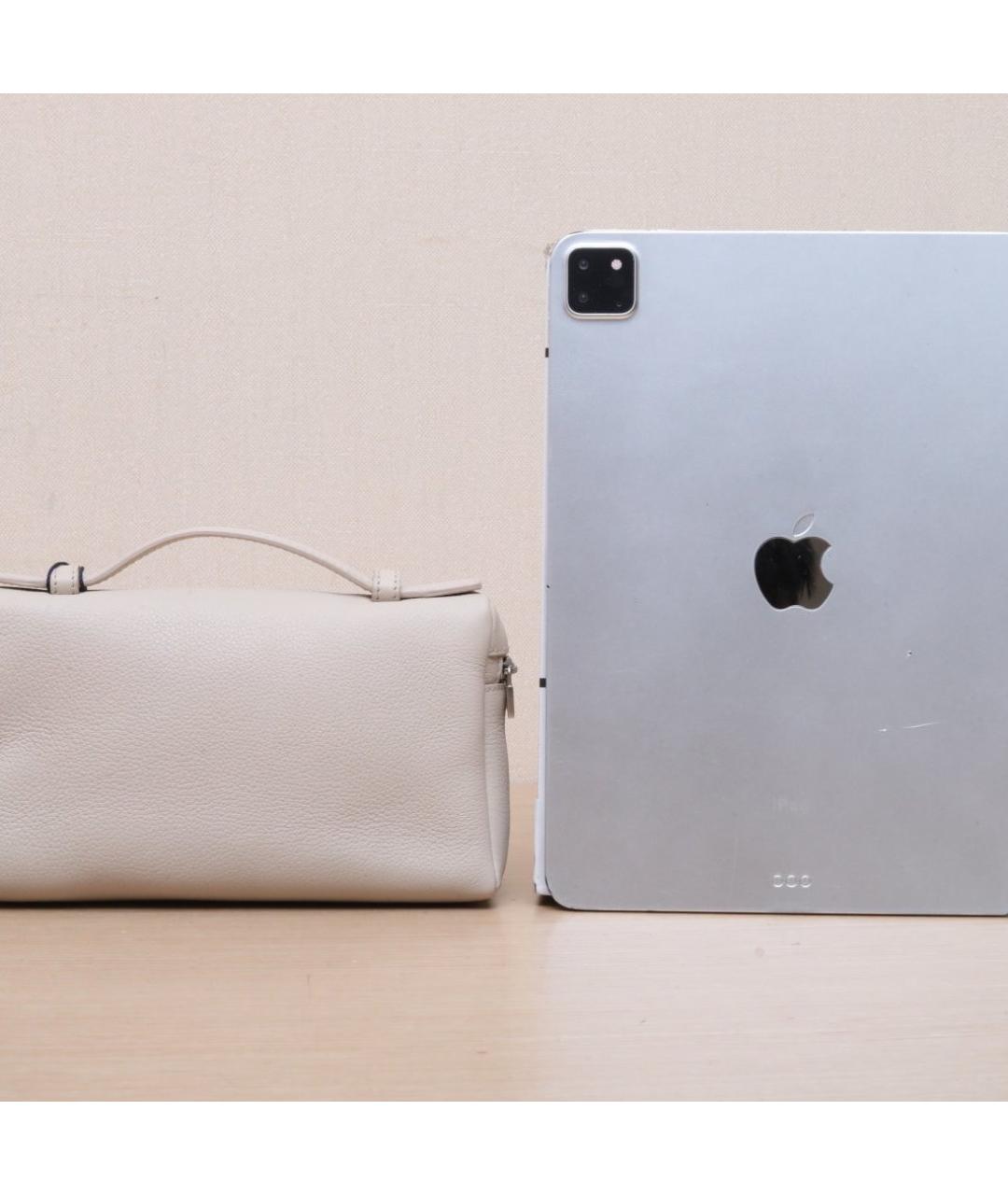 LORO PIANA Бежевая кожаная сумка через плечо, фото 7