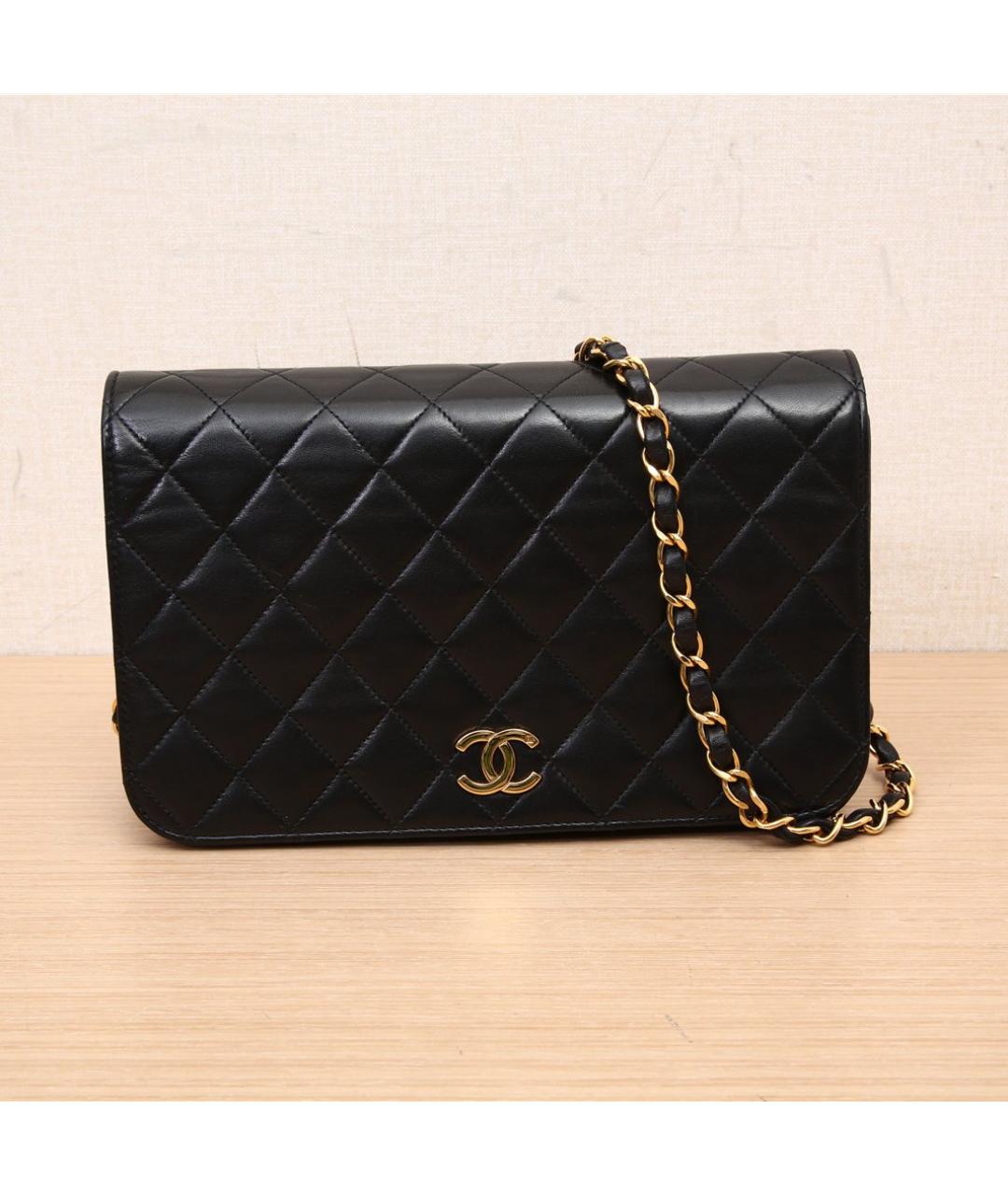 CHANEL Черная кожаная сумка через плечо, фото 2