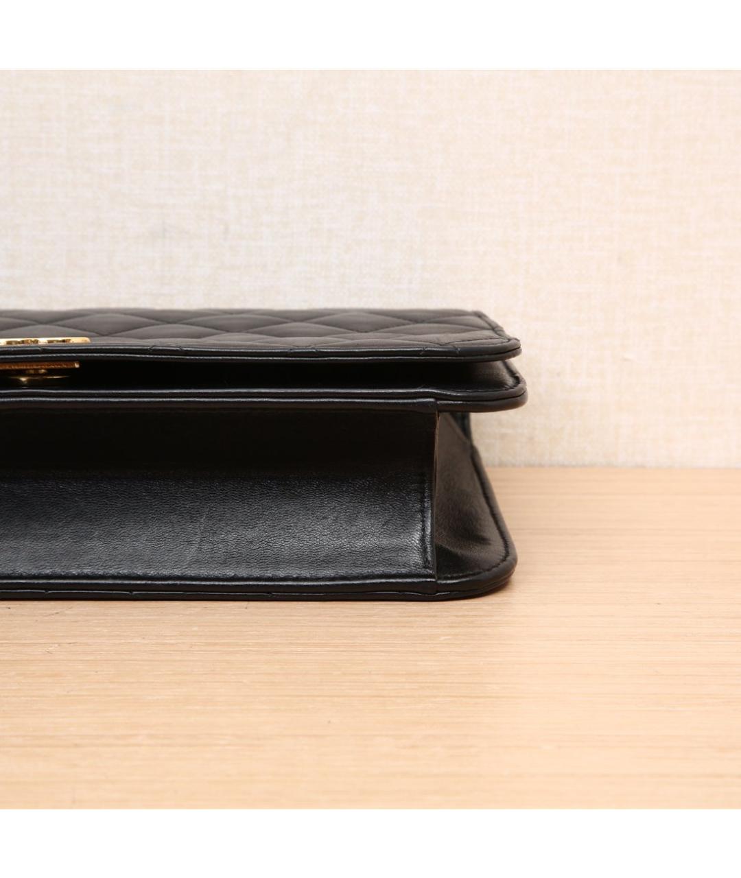 CHANEL Черная кожаная сумка через плечо, фото 7