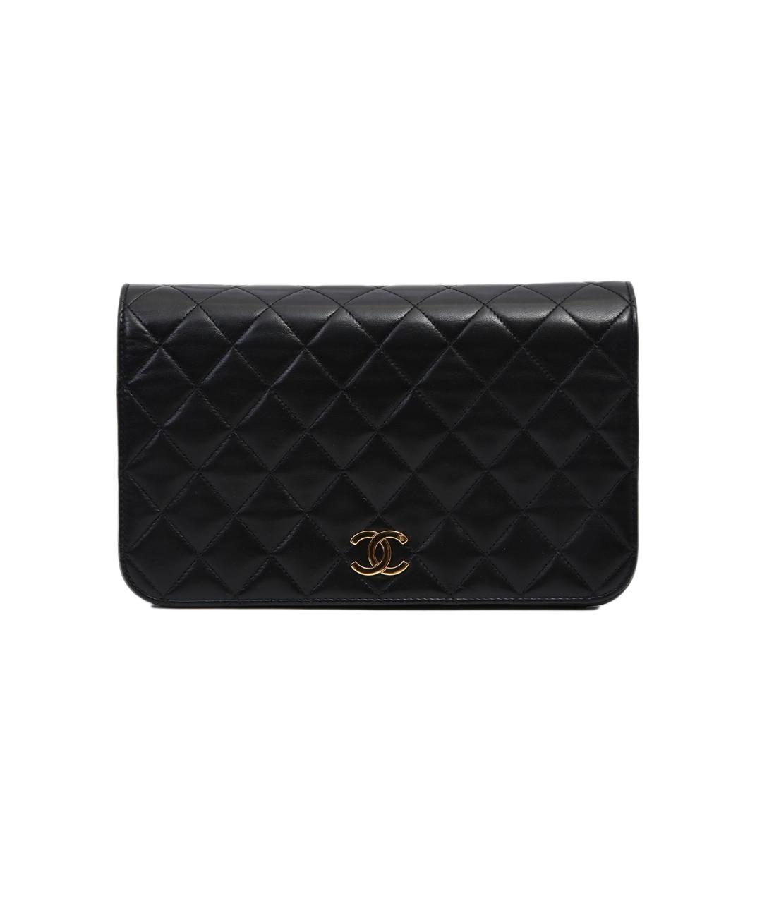 CHANEL Черная кожаная сумка через плечо, фото 1