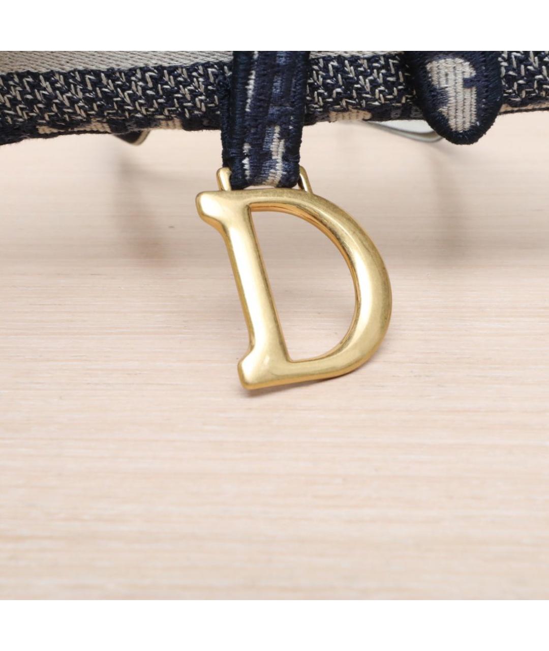 CHRISTIAN DIOR Темно-синяя сумка через плечо, фото 8