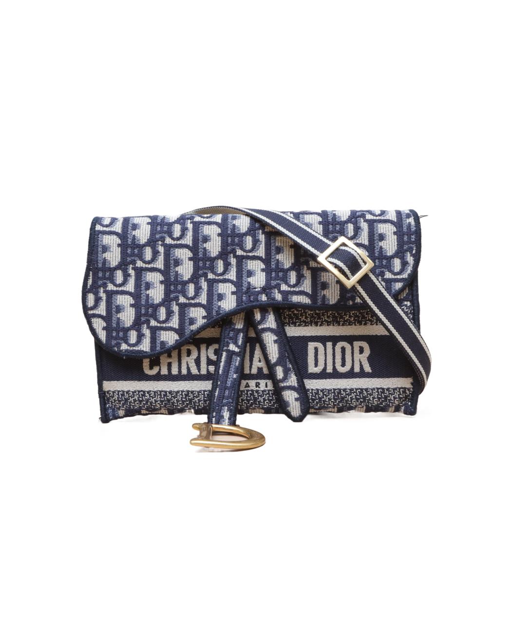 CHRISTIAN DIOR Темно-синяя сумка через плечо, фото 1